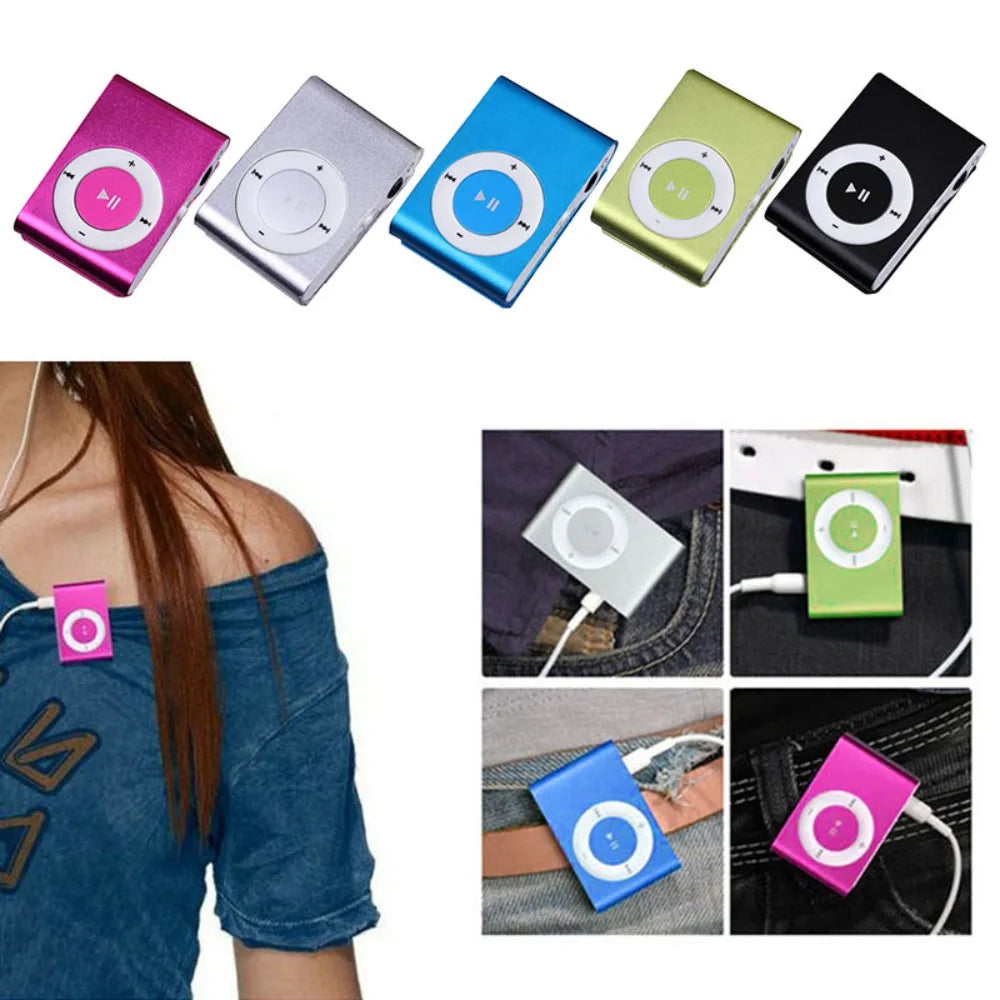 Mini Clip-On MP3 Player with TF Card Support