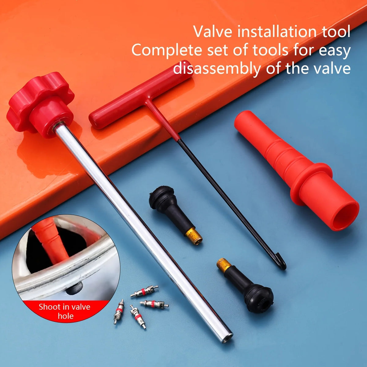 Tire Valve Core Tool Set for Cars and Motorcycles