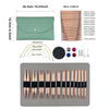 Interchangeable Aluminum Knitting Needle Set with Crochet Hooks