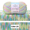 Combed Cotton Blend Gradient Yarn – 4-Ply, 50g Balls