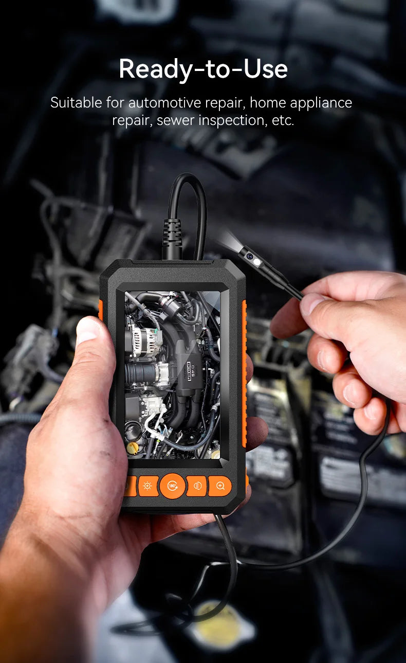 Professional 1080P Dual-Lens Endoscope Inspection Camera with 4.3" LCD Screen
