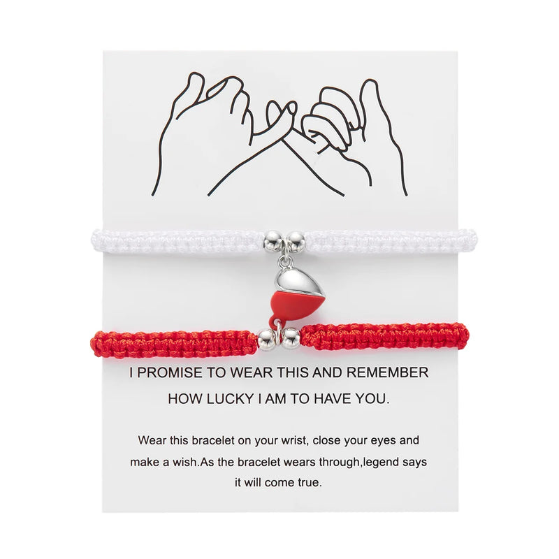 Magnetic Heart Couple Bracelets