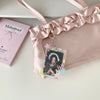 Transparent Acrylic Photocard Holder with Star Pendant Keychain
