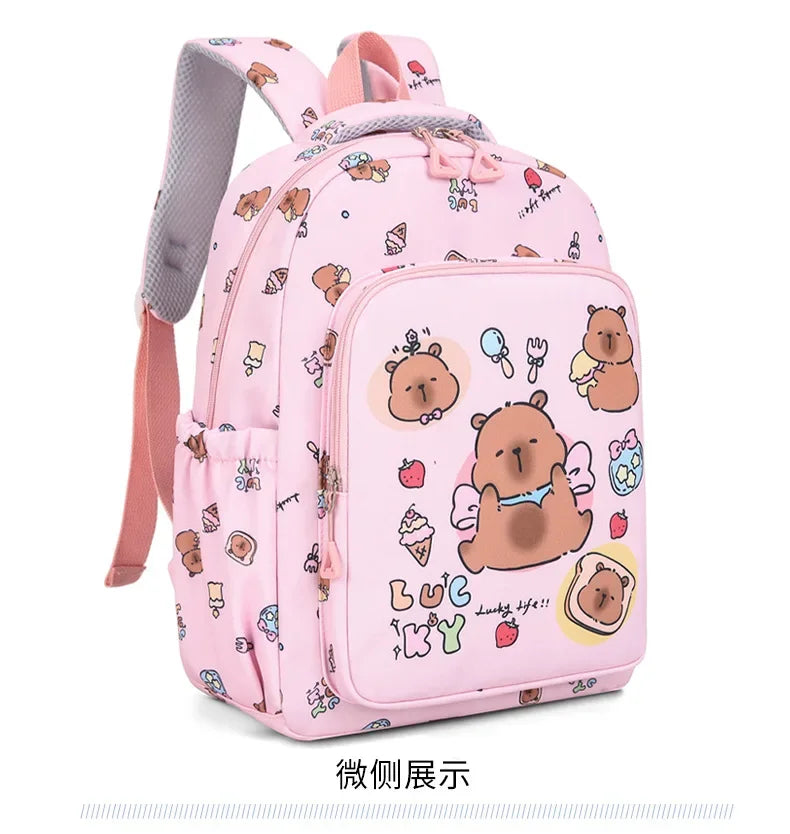 Capybara Cartoon Backpack Set for Kids