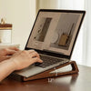 Foldable Bamboo Laptop Stand with Ergonomic Tilt