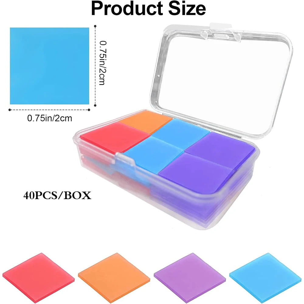 Diamond Painting Glue Clay Set - 40 Pieces of Clear Sticky Wax for Precision Bead Placement