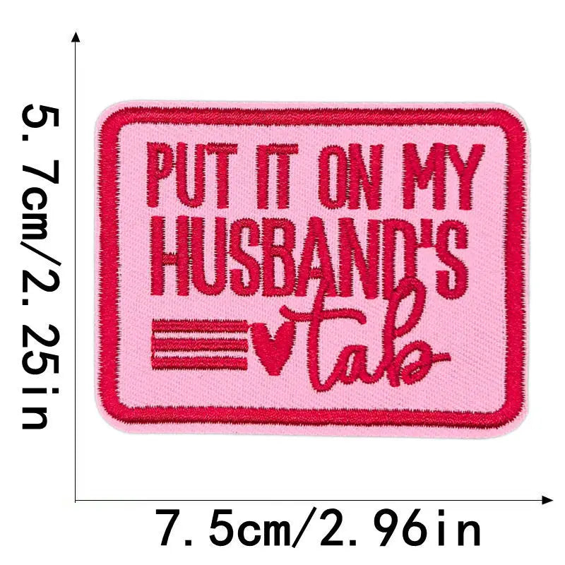 Embroidered Iron-On Patch with Cute Emblem Design