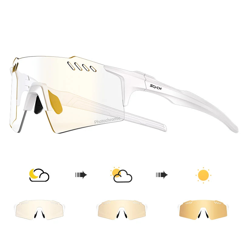 Photochromic Cycling Sunglasses with UV400 Protection