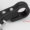 Black universal bike V-brake levers with an ergonomic grip and mounting hardware.