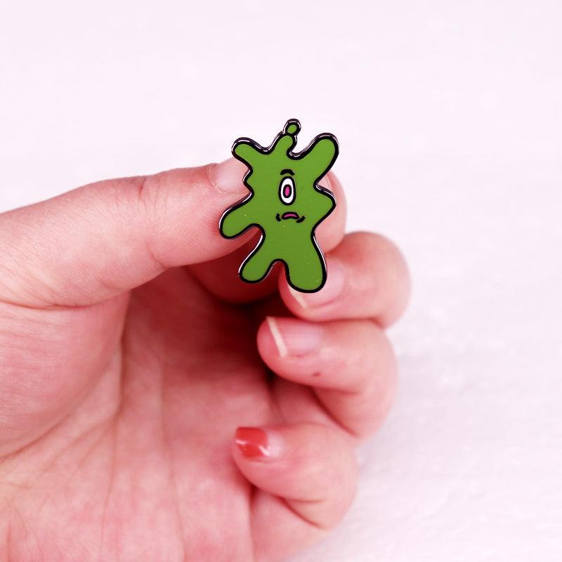 Green Plankton Enamel Pin Brooch