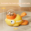 Yellow Duck Treat Dispenser Puzzle Toy for Cats and Dogs