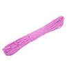 Pink reflective paracord rope used for outdoor utility and binding applications