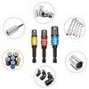 Hex Shank Socket Adapter Set for Power Drills (1/4, 3/8, 1/2 Inch)