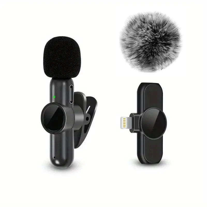 Wireless Lavalier Microphone for Smartphones and Cameras