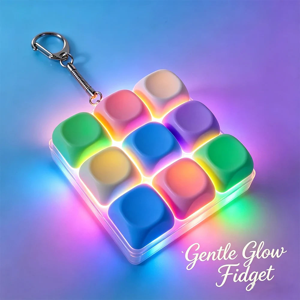Macaron Keycap Fidget Keychain