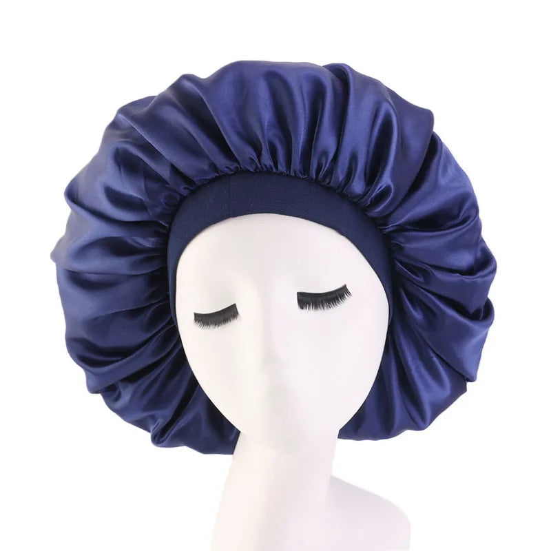 Satin Silk Hair Bonnet for Sleep and Styling