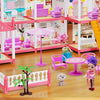 Enchanted Princess Castle DIY Dollhouse with LED Lights