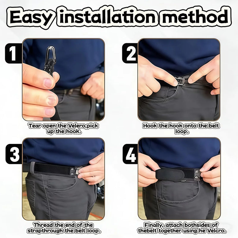 Elastic Waist Belt with Velcro Closure