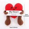 Handmade Crochet Amigurumi Doll with Love and Encouragement