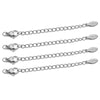 Stainless Steel Extension Chains with Lobster Clasps for Jewelry Making (10-Pack)