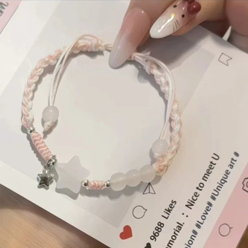 Sterngewebte Armbänder für Paare