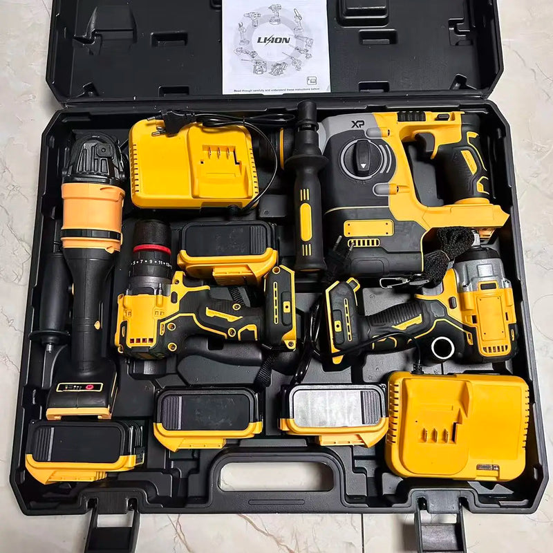 4-in-1 Brushless Cordless Power Tool Combo Kit