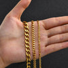 Men's Stainless Steel Cuban Link Chain Necklace