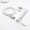 Handcrafted Coiled USB-A to Type-C Cable for Mechanical Keyboards