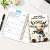 5-Year Monthly Planner with Highland Cow Cover (2026–2030)