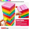 Colorful Wooden Balance Stacking Game for Family Fun