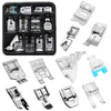 11-Piece Snap-On Presser Foot Set for Low Shank Sewing Machines