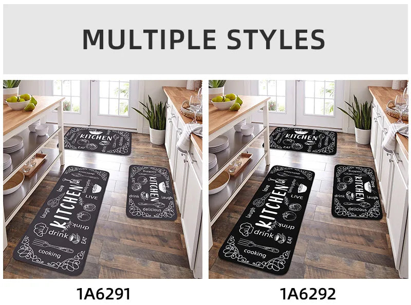 Non-Slip Absorbent Kitchen and Bathroom Floor Mat