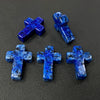 Natural Stone Cross Pendant Charm for Jewelry Making