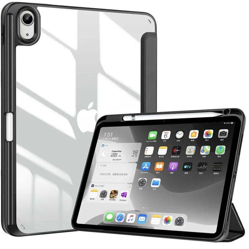Clear Shockproof Case for iPad Air, Pro, and Mini Models