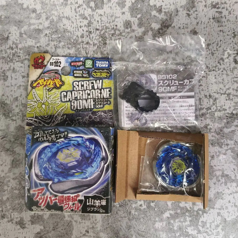 A collection of Metal Fight Beyblade Rock Leone Premium Collector's Edition parts and accessories.