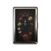 Vintage Metal Card Case with Push-Button Closure
