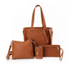 4-Piece PU Leather Crossbody Bag Set
