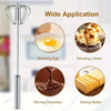 Stainless Steel Semi-Automatic Egg Beater Whisk