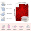 Red Spider Web Print Cozy Flannelette Throw Blanket