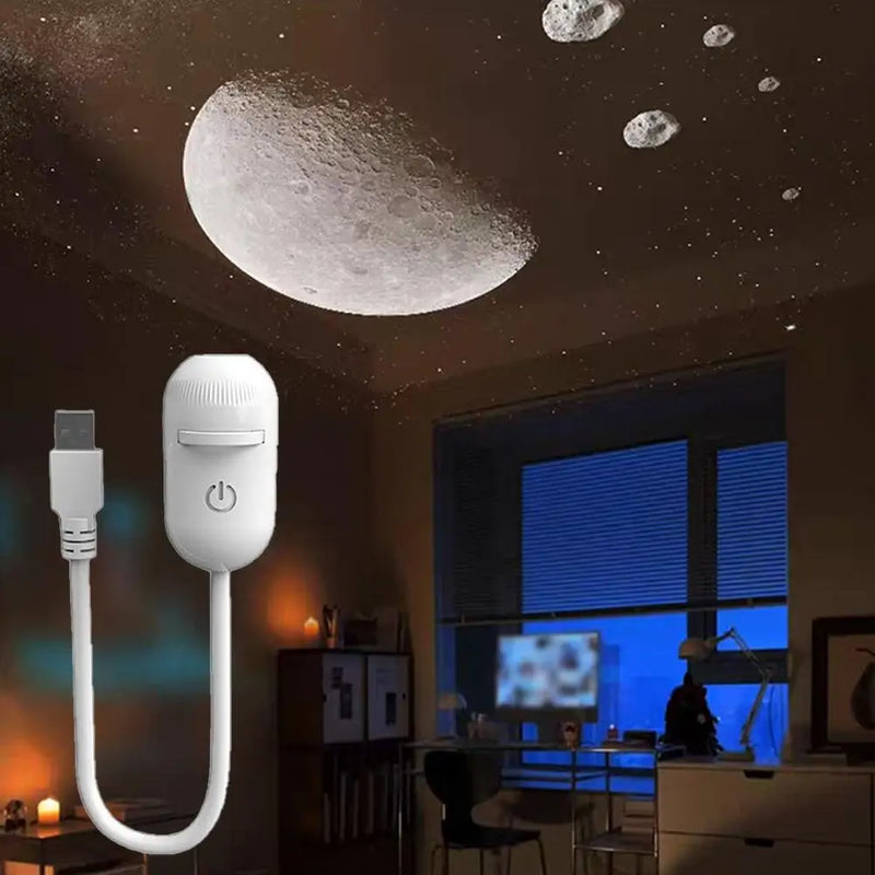 Galaxy Star Projector Night Light with Rechargeable Battery
