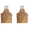 Durable Canvas Kitchen Apron with Pockets