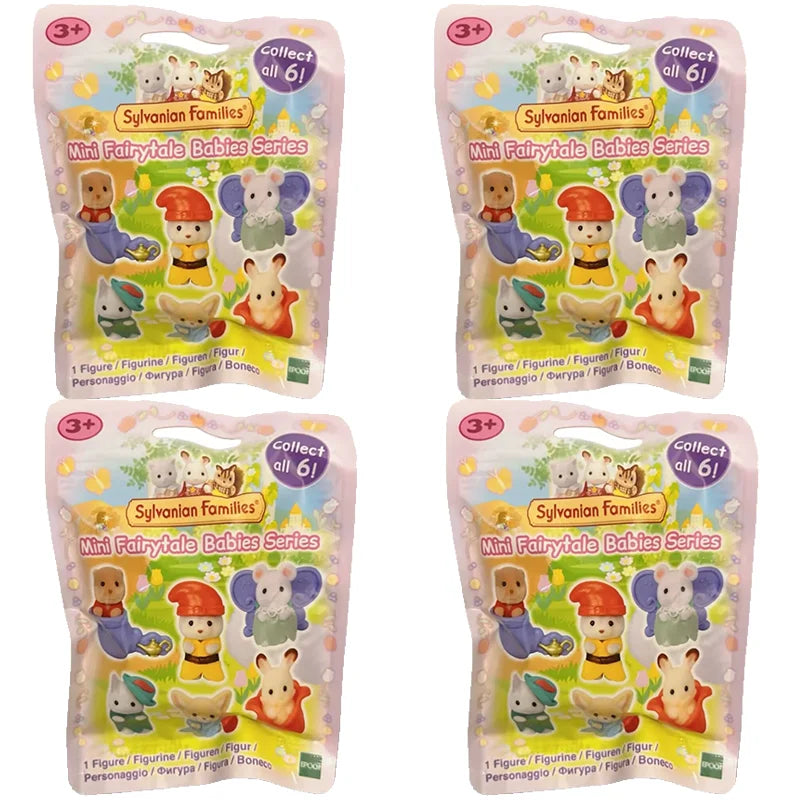 Sylvanian Families Mini Fairytale Babies Series playset with figures and food accessories