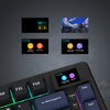 Compact Mechanical Keyboard with OLED Display and Hot-Swappable Switches