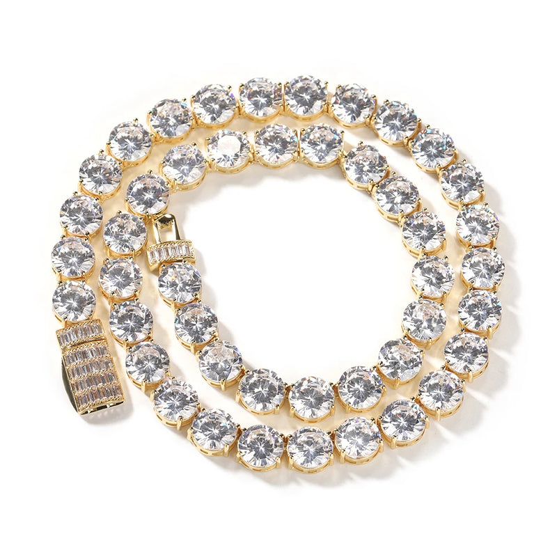 10mm Icy Cubic Zirconia Tennis Necklace