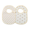 Soft Cotton Baby Bibs with Waterproof Backing – Set of 2