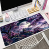 Large Non-Slip Mouse Pad with Night Moonlight Design