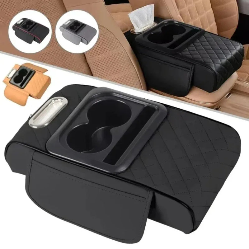 Car Center Console Armrest with Storage and Cup Holder