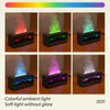 A set of five fireplace ultrasonic aroma diffusers displaying various colors, including red, green, blue, purple, and white l