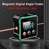 Magnetic Digital Angle Finder with Laser Level