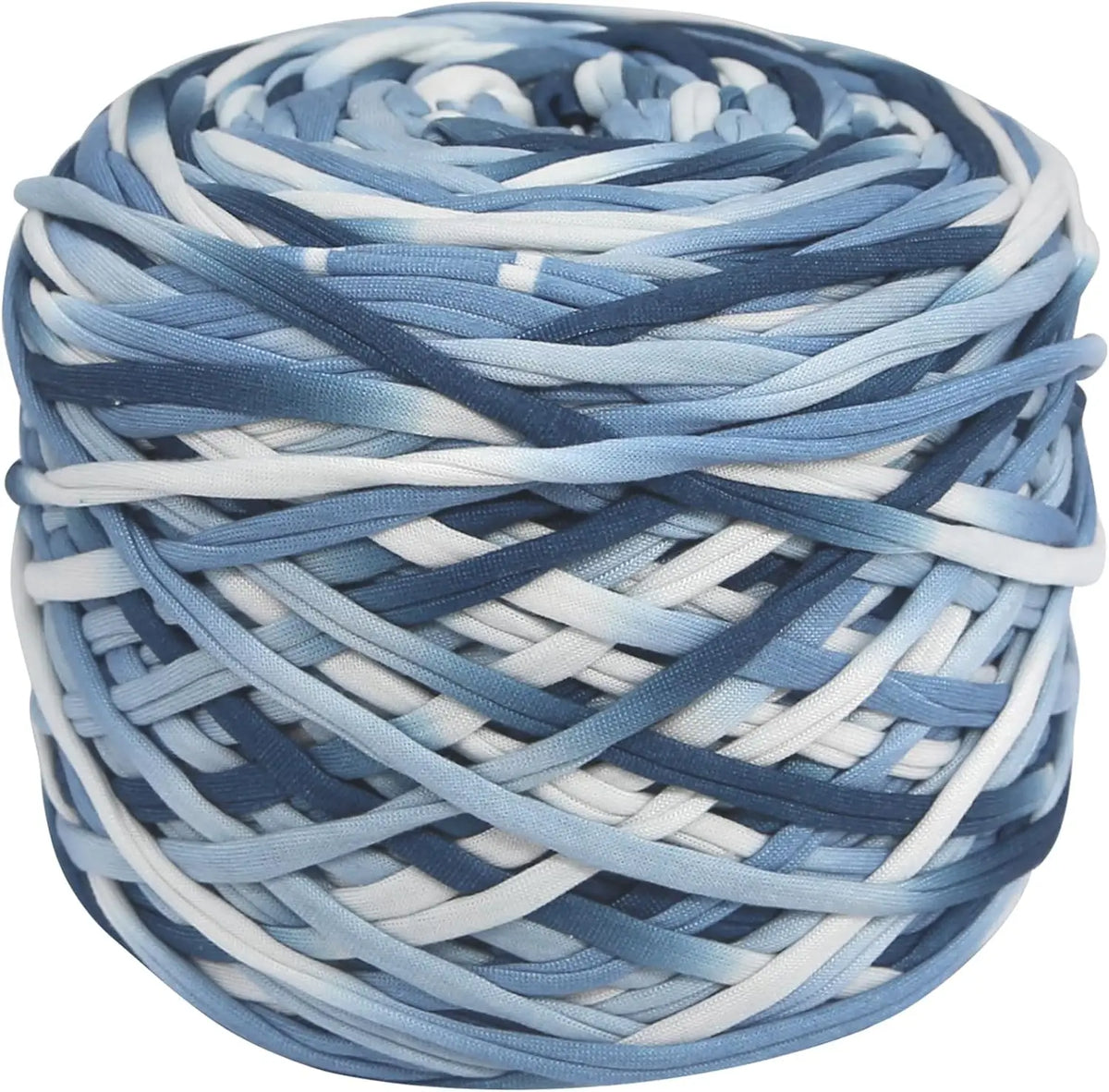 Kugel dicker blau-weiß gestreifter Polyester-Garn für DIY-Bastelarbeiten